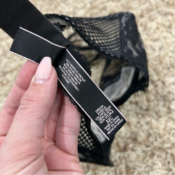 Victoria’s Secret Women’s 32C Black Lace Halter Bra - Picture 3 of 4